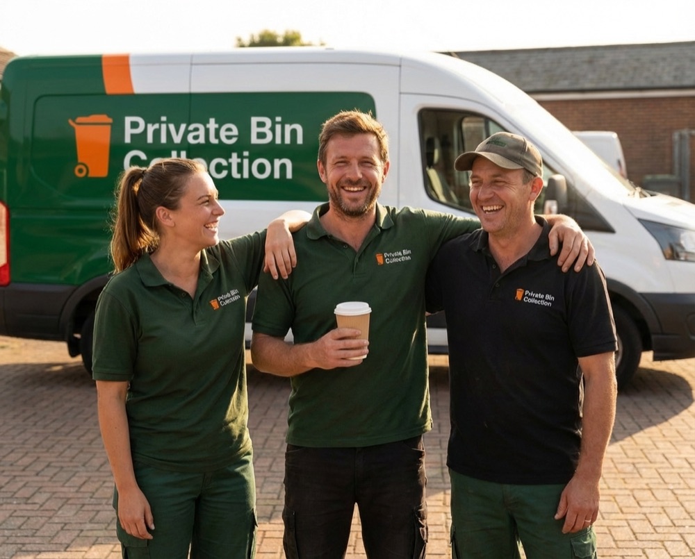 Local private bin collection team serving East Preston, West Sussex